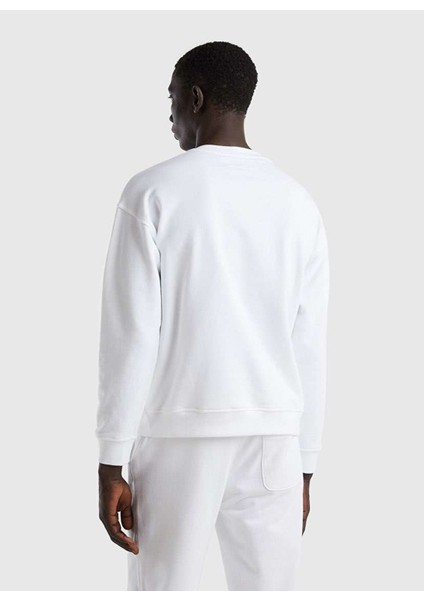 Bisiklet Yaka Çok Renkli Erkek Sweatshırt 123P3J68U100F