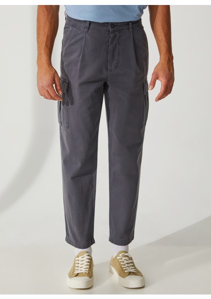 Yüksek Bel Düz Paça Normal Antrasit Erkek Pantolon 123P4XTPUF01H