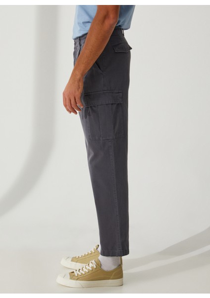 Yüksek Bel Düz Paça Normal Antrasit Erkek Pantolon 123P4XTPUF01H modelleri