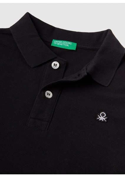 Düz Siyah Erkek Çocuk Polo T-Shirt 3089C300Q fiyatları