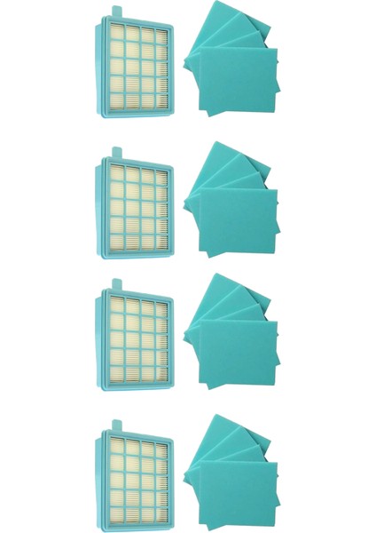 Philips Fc 9323/09 Powerpro Active Süpürge Hepa Filtresi 4 Adet +16 Sünger