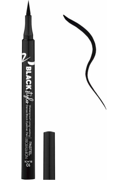 Profashion Black Styler Waterproof Dense Eyeliner Pen Siyah Waterproof Eyeliner Pastel Waterproof