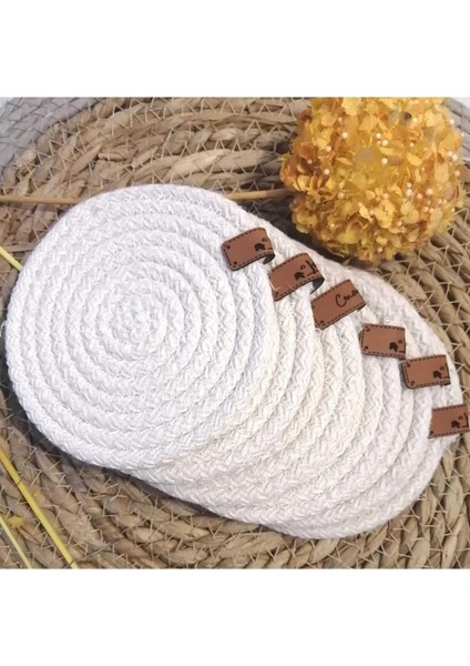 Cosmıc El Yapmı Bardak Altı, Örme 6lı Bardak Altlığı modelleri