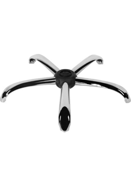 Krom Yıldız Ayak Ofis Müdür Yönetici Sekreter Koltuğu Yedek Parçası