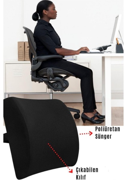 Ankafle x K Lü x Sırt Bel Minderi Araç Koltuk Sandalye Bel Yastığı Bel Desteği Bel Minderi fırsatları