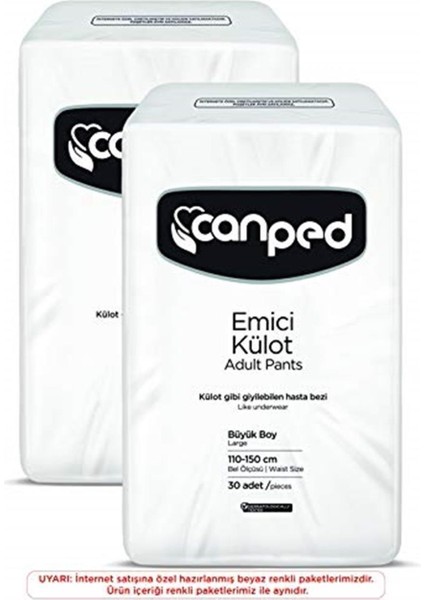 Emici Külot Large, Büyük, 60 Adet