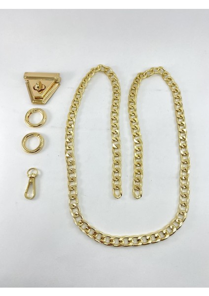 Aladepo Üçgen Çevirmeli Çanta Aksesuar Seti