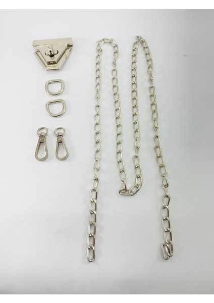 Aladepo Üçgen Çevirmeli Çanta Aksesuar Seti