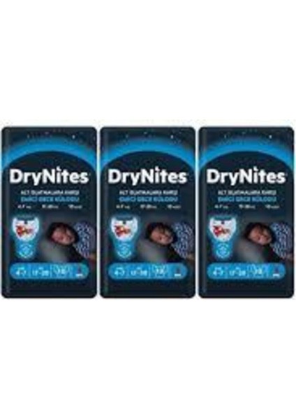 Drynites Erkek Emici Gece Külodu 4-7 Yaş 3paket * 30ADET Drynites 4-7