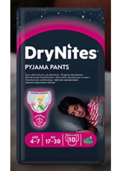 Kız Gece Emici Külodu 4-7 Yaş 17-30 kg 10'lu 2 Paket fiyatları