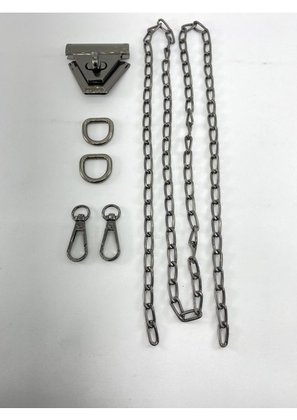 Aladepo Üçgen Çevirmeli Çanta Aksesuar Seti