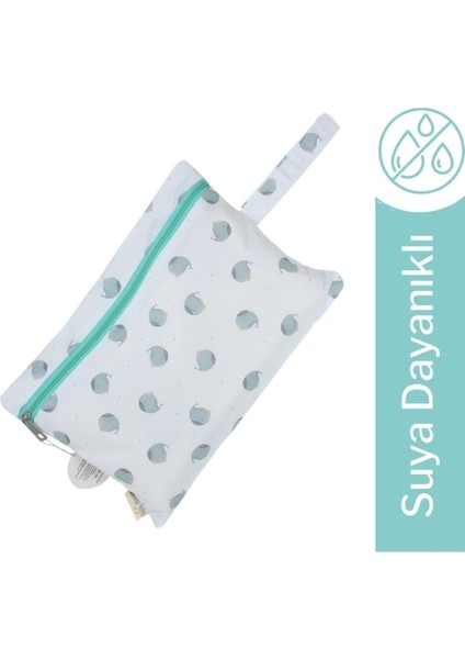 Baby Kids Mama Yoyo Temiz & Islak/kirli Tekli Büyük Boy Çanta 25X35 cm Whaley -