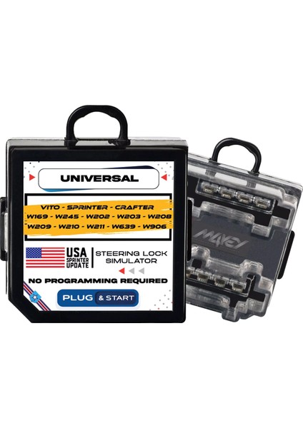 Mercedes Benz Esl Elv - Vw Crafter Modelleri ile Uyumlu Universal Direksiyon Kilidi Emülatörü Simülatörü