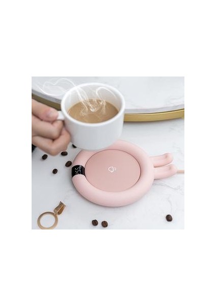 Urullife Kahve Isıtıcı Bardak Isıtıcı Akıllı Isıtıcı 3 Dişli Kupa Isıtma Coaster Ofis Masası Kullanımı Için, Kahve Süt Çay Hızlı Isıtma Kupası | Mats & Amp;pedler (Pembe) (Yurt Dışından)