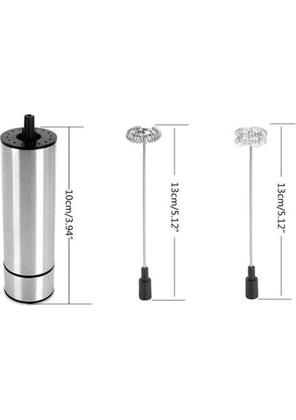 Güçlü Çift Bahar Çırpma Elektrikli Süt Froother Mutfak Mikser El Süt Foamer Kahve Latte Cappuccino ile Standı | Sütlüler (Yurt Dışından)