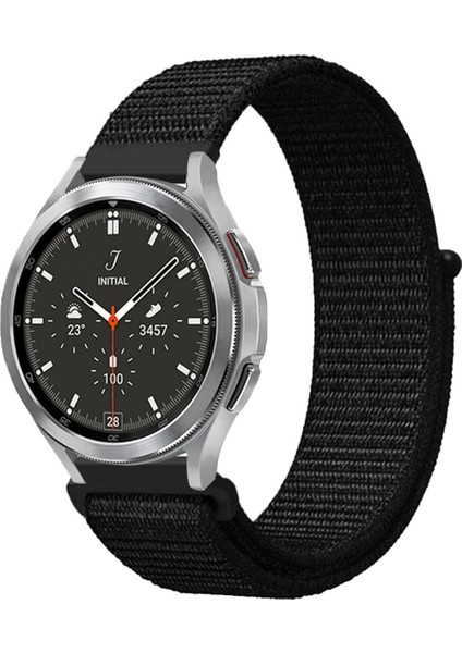 Watch 22MM Hasırlı Cırtcırtlı Kordon - Siyah