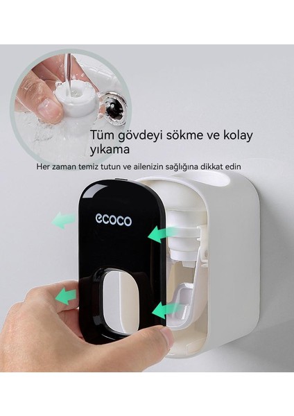 Ev Tipi Deliksiz Duvar Otomatik Diş Macunu Sıkacağı (Yurt Dışından) modelleri
