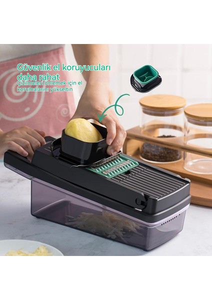 Yeni Çok Fonksiyonlu 15'li Mutfak Rendelenmiş Doğrayıcı (Yurt Dışından) modelleri