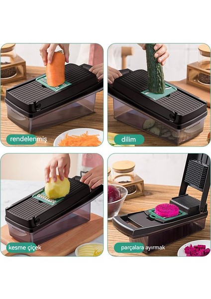 Yeni Çok Fonksiyonlu 15'li Mutfak Rendelenmiş Doğrayıcı (Yurt Dışından) fırsatları