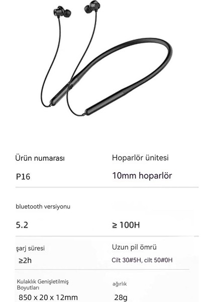 Spor Boyun Enc Gürültü Önleyici Kablosuz Bluetooth Kulaklık (Yurt Dışından)