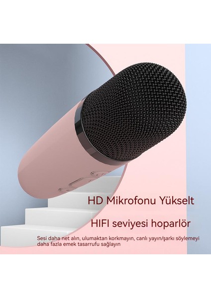 Mikrofonlu Taşınabilir Kablosuz Bluetooth Entegre Ses (Yurt Dışından)