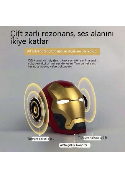 Yeni Iron Man Kablosuz Akıllı Bluetooth Küçük Hoparlör (Yurt Dışından)