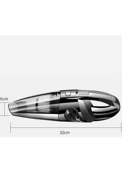 Araba ve Ev Için Kablosuz Araba Yüksek Güçlü 120 W Çift Amaçlı Elektrikli Süpürge (Yurt Dışından)