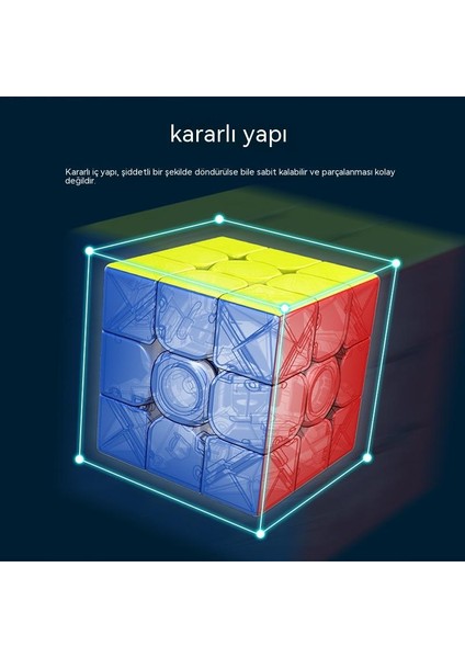 Üçüncü Dereceden Bulmaca Manyetik Konumlandırma Rubik Küpü (Yurt Dışından)