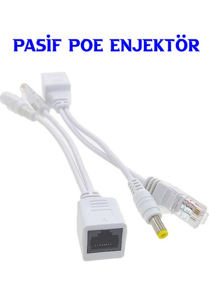 Pasif ip kamera Poe Enjektör Poe Splitter Çifti Poesiz Kamera Kullanımı İçin