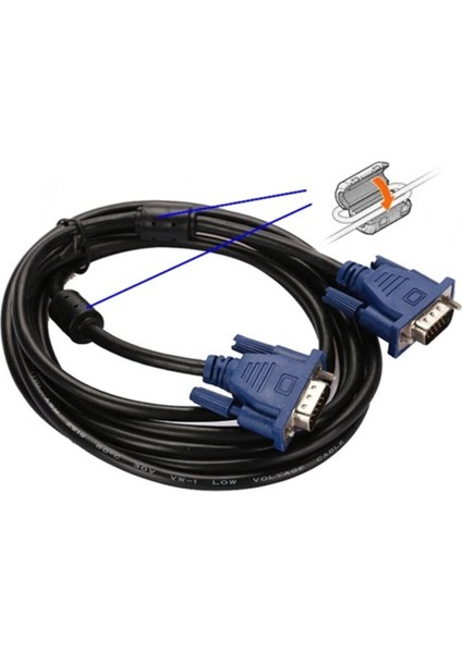 APX-VGA02 1,5 Metre VGA Görüntü Kablosu 1.5 Metre Monitör Kablosu VGA Kablo modelleri