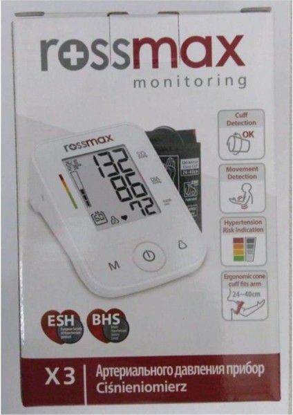 Akıllı Algılama Teknolojisi 90 Hafıza Tek Dokunuşla Otomatik Ölçüm Taşıma Çantası Rossmax