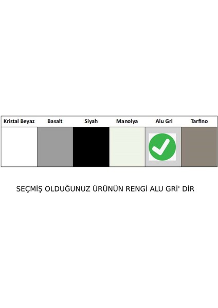 Icon 6 Alu Gri Seramik Eviye