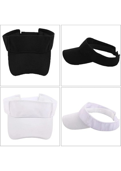 Uv Koruyucu Sporcu Plaj Vizör Şapka 2 Li Set