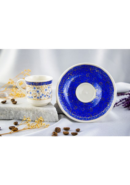 İkili Altın Yaldızlı Kur'an-ı Kerim'li Kadife Kutulu Porselen Fincan Takımı fiyatları