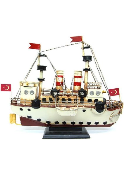 Metal Gemi Biblo Dekoratif Hediyelik