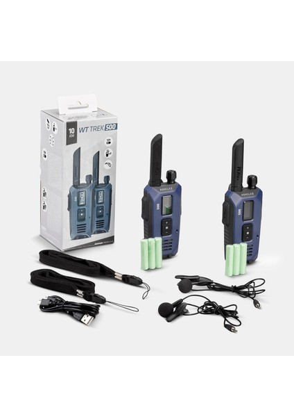 Forclaz Usb Ile Şarj Edilebilen Telsiz Walkie Talkie - 10 Km - Wt Trek 500