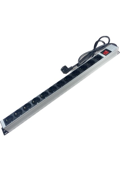 12'li 1,5 Metre Kablolu Anahtarlı Grup Priz Aluminyum Gövde 16A 250V 4000W fiyatları