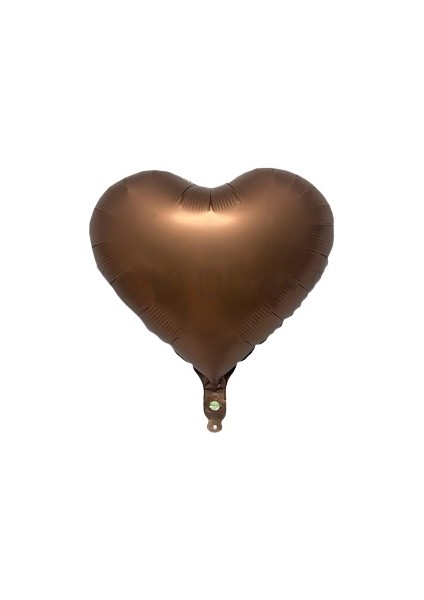 Kahverengi Kalp Folyo Balon 45 cm 1 Adet