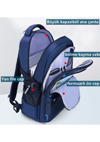 Okula Dönüş Ilkokul Öğrencileri Büyük Kapasiteli Su Geçirmez Sırt Çantası (Yurt Dışından) fırsatları