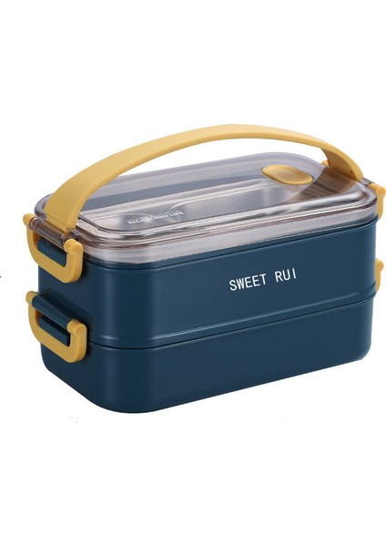 Sweet Ruı Çift Katmanlı 304 Paslanmaz Çelik Yalıtım Bölmeli Saklama Kabı (Yurt Dışından)