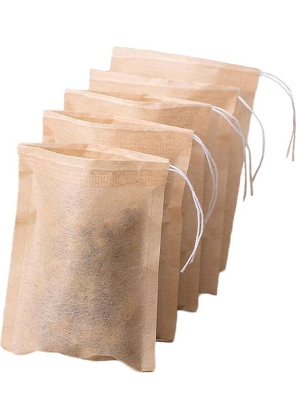 400PCS Kokulu Çay Için Drawstring ile Tek Kullanımlık Boş Çay Filtre Torbaları 7X5CM (Yurt Dışından)