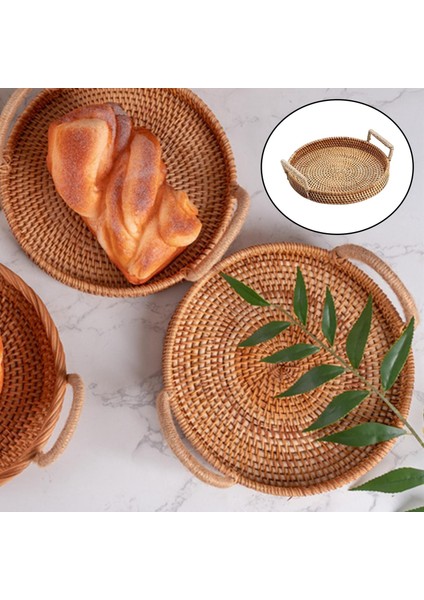 El Yapımı Hasır, Sepet Çayı Tepsisi Kare (Yurt Dışından)