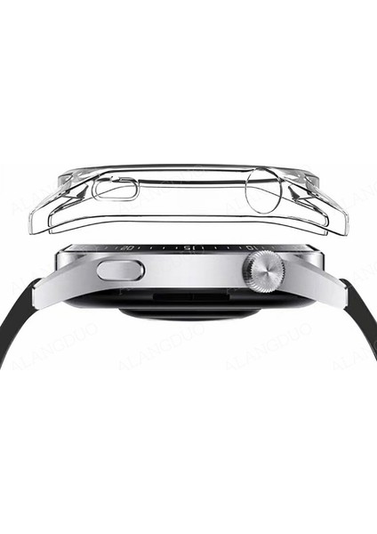 Huawei Watch 4 / Huawei Watch 4 Pro Uyumlu 360 Koruma Ultra Ince Önü Kapalı Tpu Silikon Kılıf modelleri