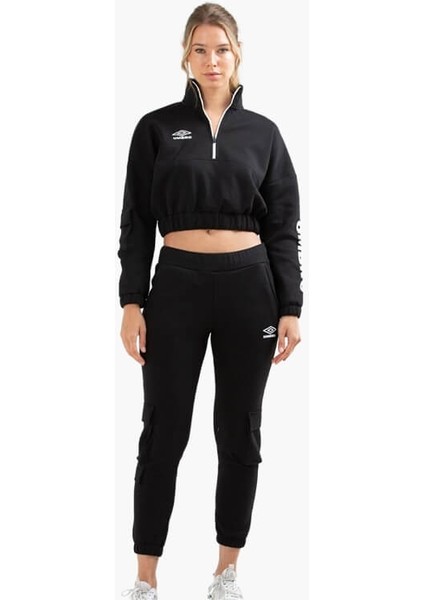 Pyra Track Suit – Kadın Siyah Pamuklu Eşofman Takımı – VA-0021