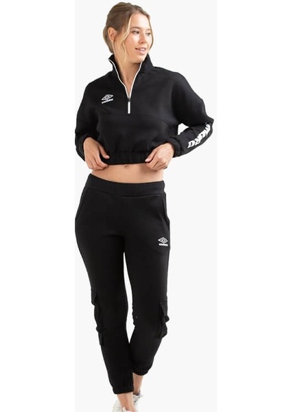 Pyra Track Suit – Kadın Siyah Pamuklu Eşofman Takımı – VA-0021