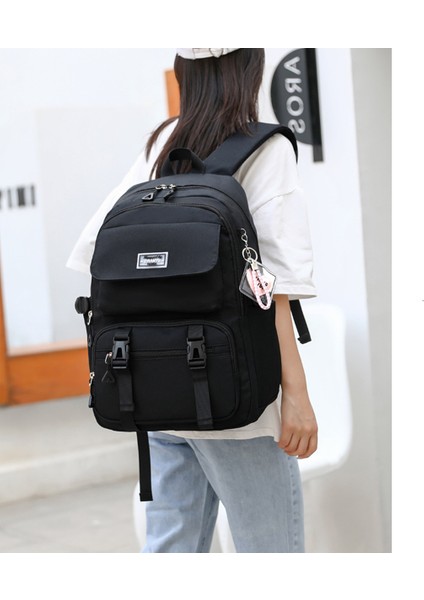 Goodtool Öğrenci Okul Çantası Askılı Düz Renk Kız - Siyah (Yurt Dışından) indirimleri