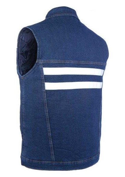 Kot Iş Yeleği Myform 9128 Sona Denim 12 Ons Renk Mavi