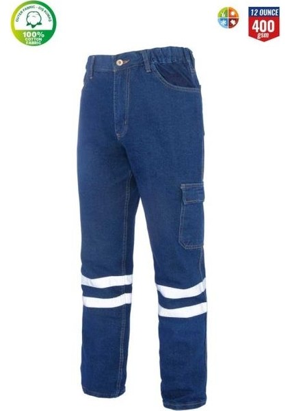 Kot Iş Pantolonu Myform 2136 Sona Denim Renk Mavi