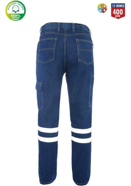 Kot Iş Pantolonu Myform 2136 Sona Denim Renk Mavi