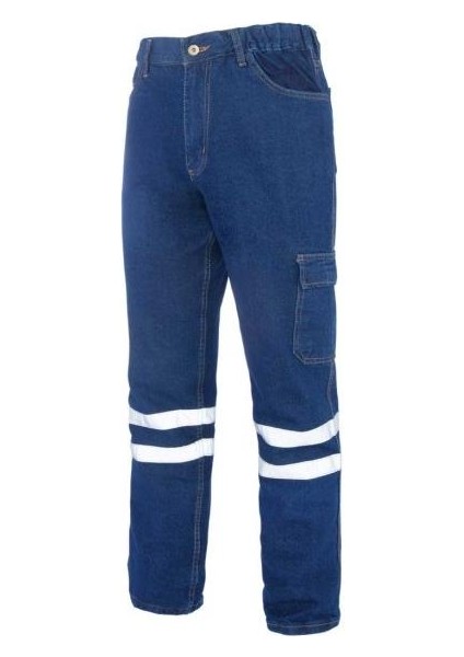Kot Iş Pantolonu Myform 2136 Sona Denim Renk Mavi
